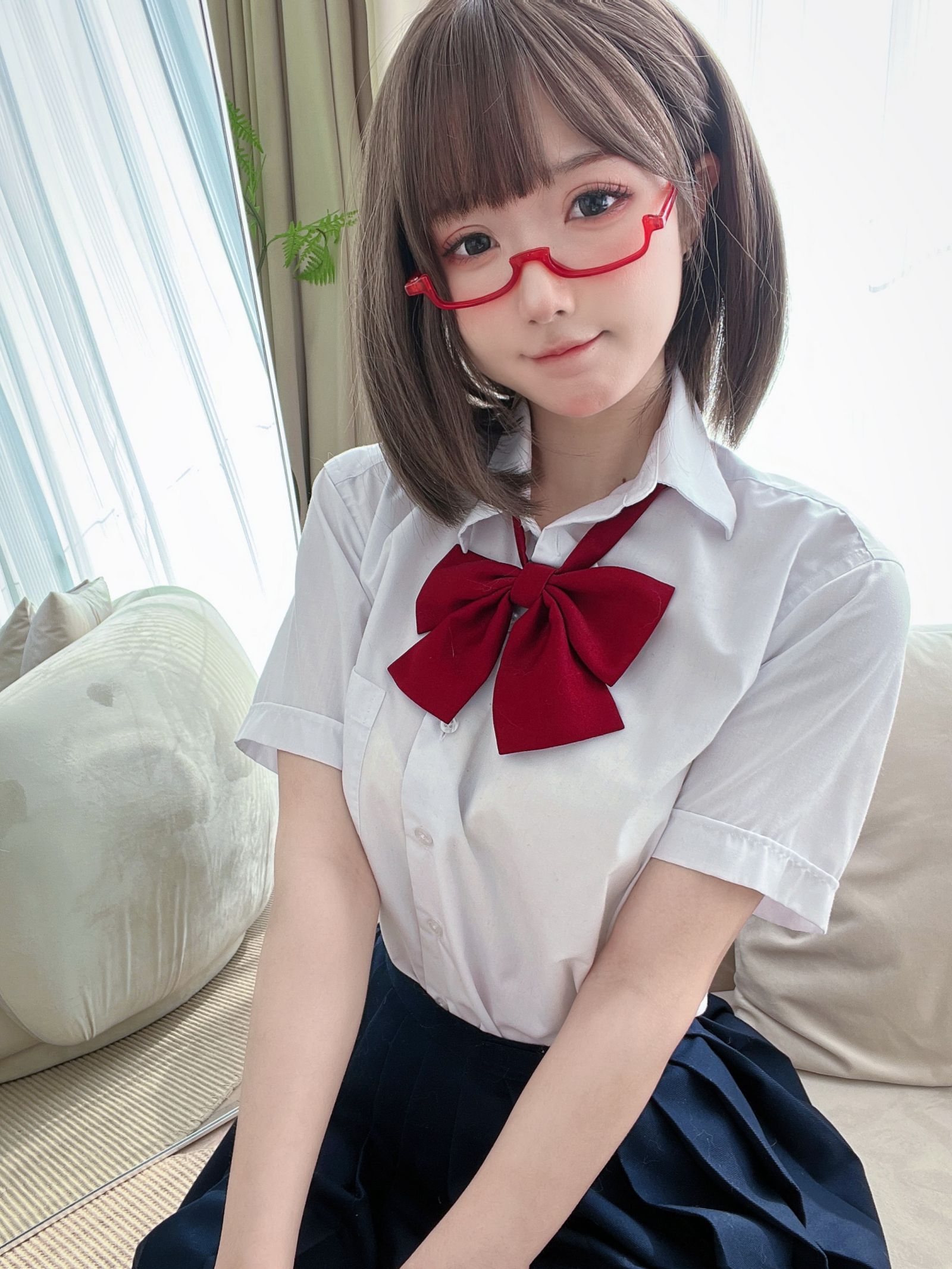 图片[2]-动漫博主阿包也是兔娘 Jk学妹 28P-COS世界